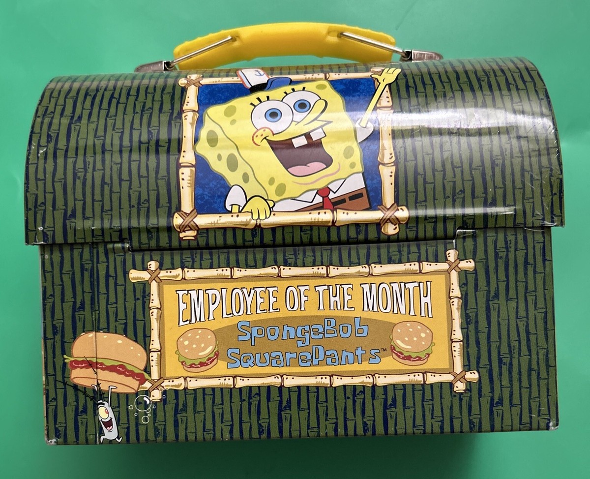 SpongeBob SquarePants Lunch Box “Employee Of The Month” Metal Tin