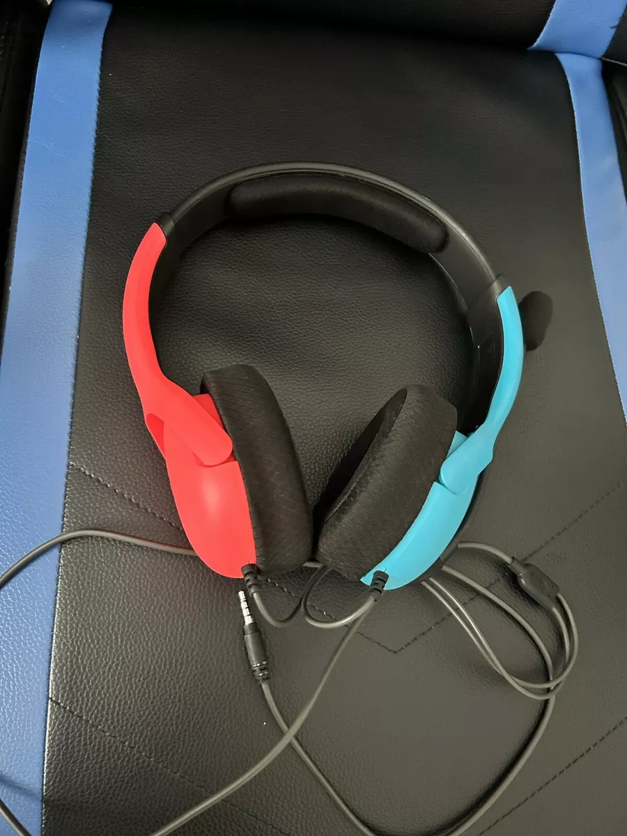 PDP LVL40 Blue/Red Over the Ear Wired Gaming Headset for Nintendo