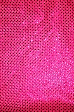 CONFETTI SEQUIN DISCO DOT KNIT NEON PK FABRIC 3MM POLKA DOT PAGEANT DANCE CHEER