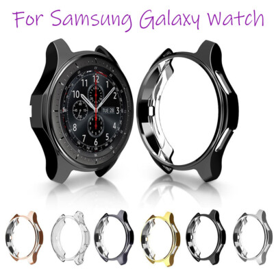 2X Electroplated TPU Watch Case Protect Cover for Samsung Galaxy Watch 3 41/45mm
