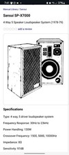 vintage floor speakers pair used