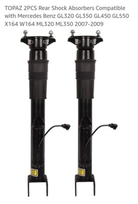 TOPAZ 2PCS Rear Shock Absorbers Compatible with Mercedes Benz ML GL