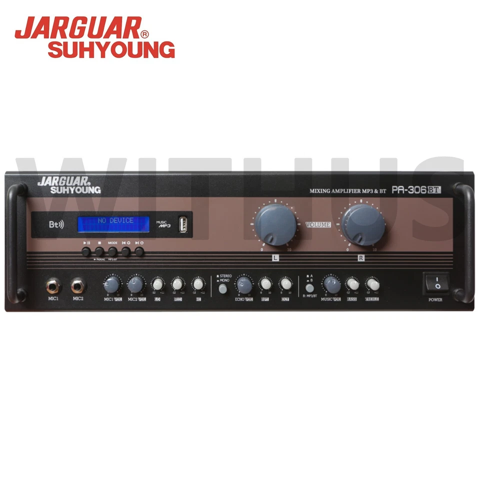 JARGUAR SUHYOUNG PA-306BT Stereo Mixing Karaoke 2ch Amplifier MP3 BT 320W - 220V - Image 2 of 4