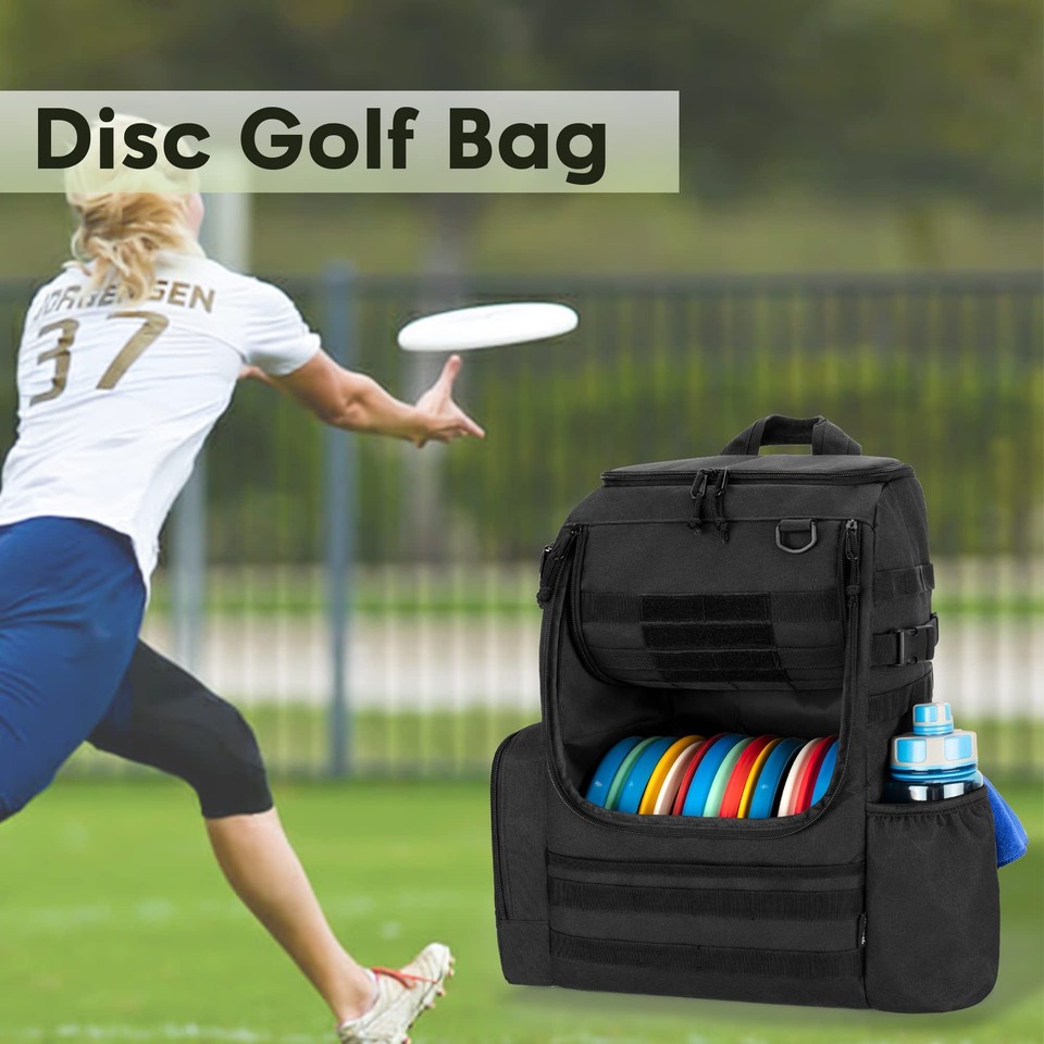 Disc Golf Bag with 2426 Discs Capacity, Disc Golf Backpack with