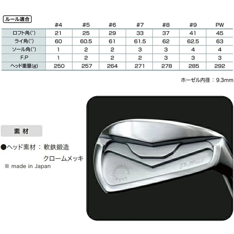 head ONLY Lynx Golf Professional P Forged Iron head Made in Japan - Image 4 of 4