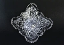 19th C. American Brilliant Period (ABP) 9 3/4" L x 10" W  x 3" D Cut Glass BOWL 