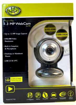 GEAR HEAD Plug 'n Play 1.3 mp WEB CAM for PC Model WC7401 New Sealed