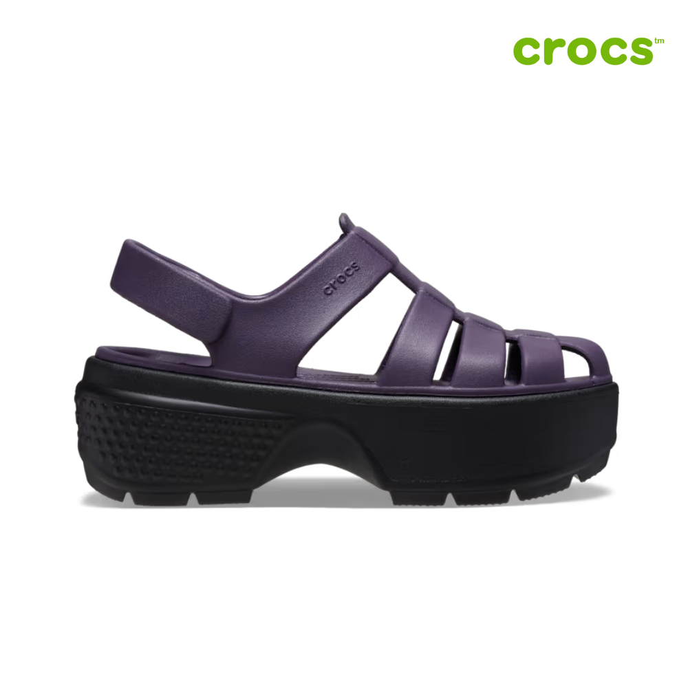NEW CROCS STOMP FISHERMAN SANDAL 209938 Dark Iris PURPLE