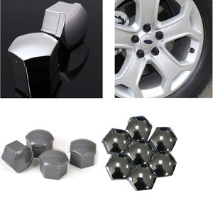 20pc Cap Bolts Covers Alloy Wheel Nut For Audi VW Bmw Mercedes Chrome W/ 2 Key