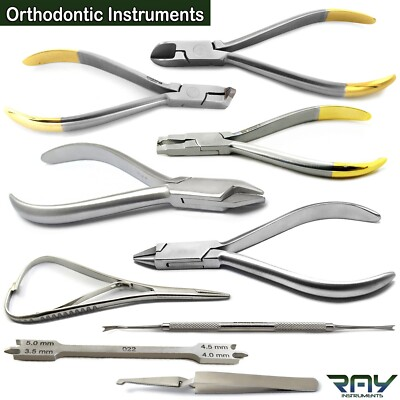 #ad Orthodontic Instruments Kit Bracket amp; Braces Placing Removing Adjusting Pliers $99.99