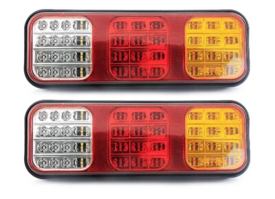 9V-33V LED Rear Tail Light Set Lamp for Iveco MAN DAF Volvo Ford Truck E4 Marked