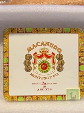 Macanudo Small Cigar Tin 4.5" X 5" (EMPTY) *Pre-Owned* hhh1