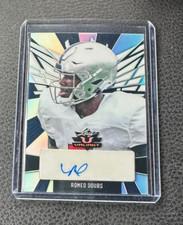 2022 Leaf Valiant Romeo Doubs Rookie Navy Auto 5/20