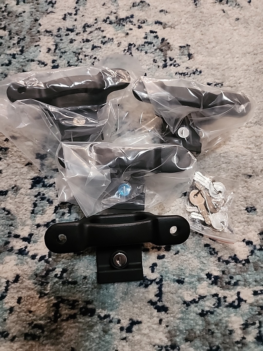 Boxlink Tie Down Cleats For Ford Trucks Set Of (4) W/ Keys Black eBay