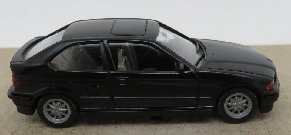 rare MICRO WIKING HO 1/87 BMW 318 TI COMPACT série 3 NOIRE #0030113 NO BOX - Photo 3/4