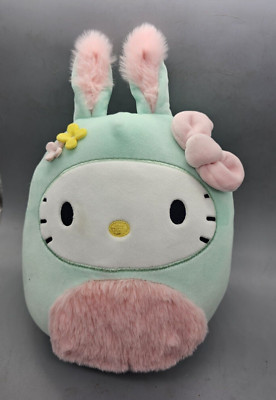 Hello Kitty Bunny Rabbit Sanrio  8'' Squishmallow Easter / Spring Plush NWT