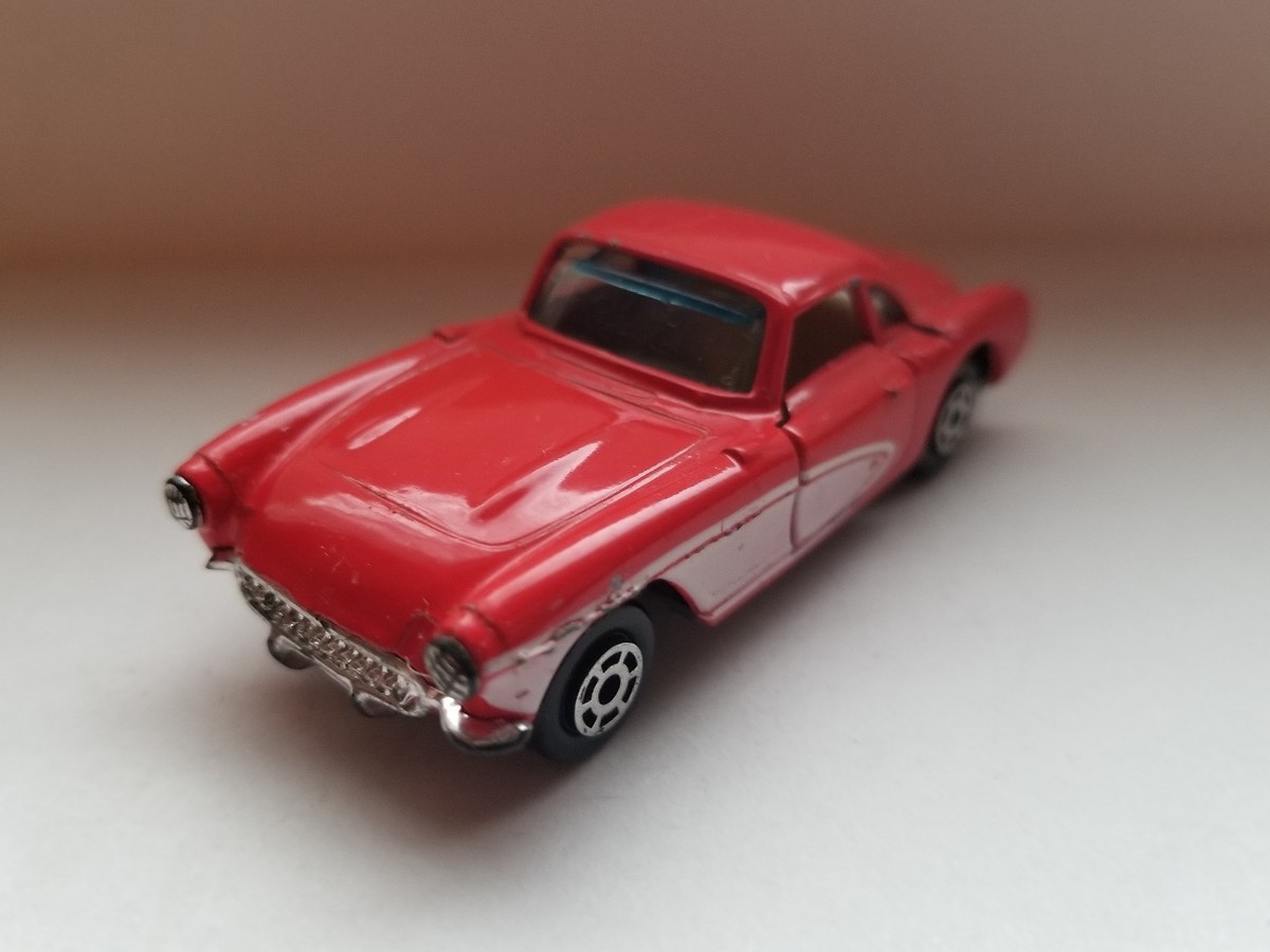 YATMING 57 Corvette #1079 Red Chevrolet Hong Kong Vintage Diecast