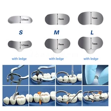 Dental Sectional Matrix System Contoured Metal Matrices Refill Matrix Bands 50Pc