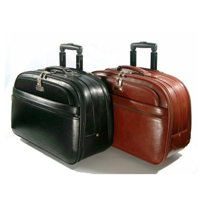 leather rolling briefcase for lawyers