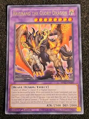Brigrand The Glory Dragon - MP21-EN185 Rare 1st Edition Yu-Gi-Oh! Trading Card-868756