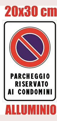 Cartello di avvertimento, 20 x 30 cm, in alluminio, per