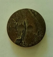 Round Vegetable Ivory Bark Cover 2 Hole Vintage Buttons 30L-3/"4 - 19mm (B354B)