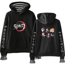 Demon Slayer: Kimetsu no Yaiba Causal Hoodie Sweater Jacket Pullover Sweatshirt
