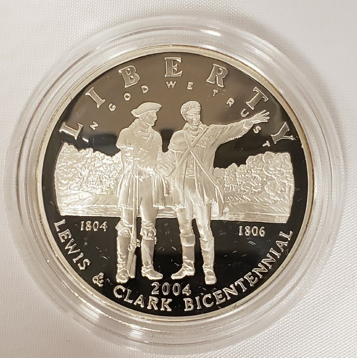 2004 $1 Lewis & Clark Silver Coin Pouch Set - Melanie Joseph ASW