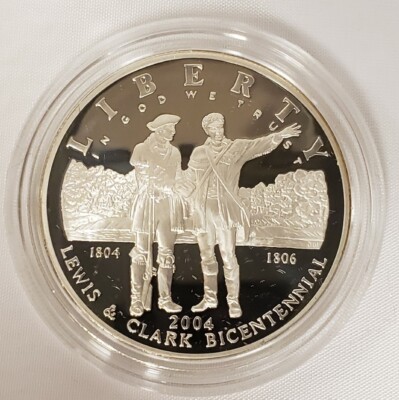 2004 $1 Lewis & Clark Silver Coin Pouch Set - Melanie Joseph ASW