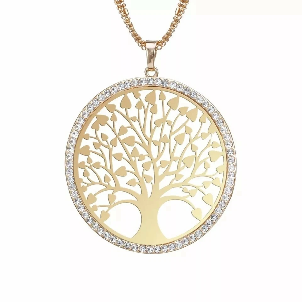 Collana albero della vita oro argento oro rosa regalo festa della mamma   - Immagine 4 di 4