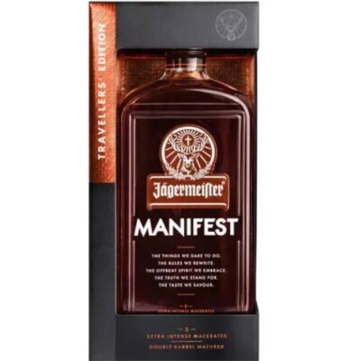 Jägermeister Manifest Premium Kräuterlikör Travellers Edition - 38% Vol./1 Liter