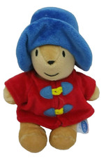 Paddington Bear Brown Red Coat Blue Hat Sewn Eyes Eden Plush 9" Toy Lovey