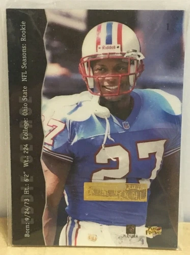 Eddie George 2001 Honors UNLISTED Buyback Honor Roll 1996 Playoff Leatherbound