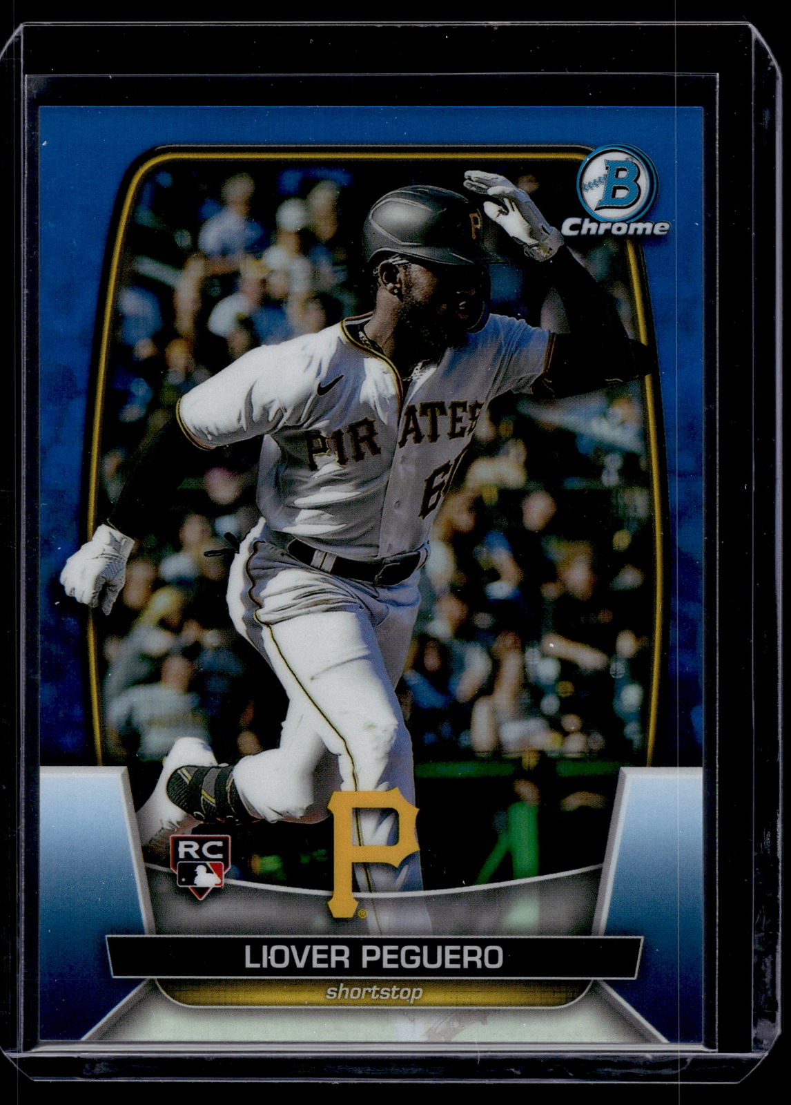 Liover Peguero 2023 Bowman Chrome Blue Refractor Rookie Card /150 #72
