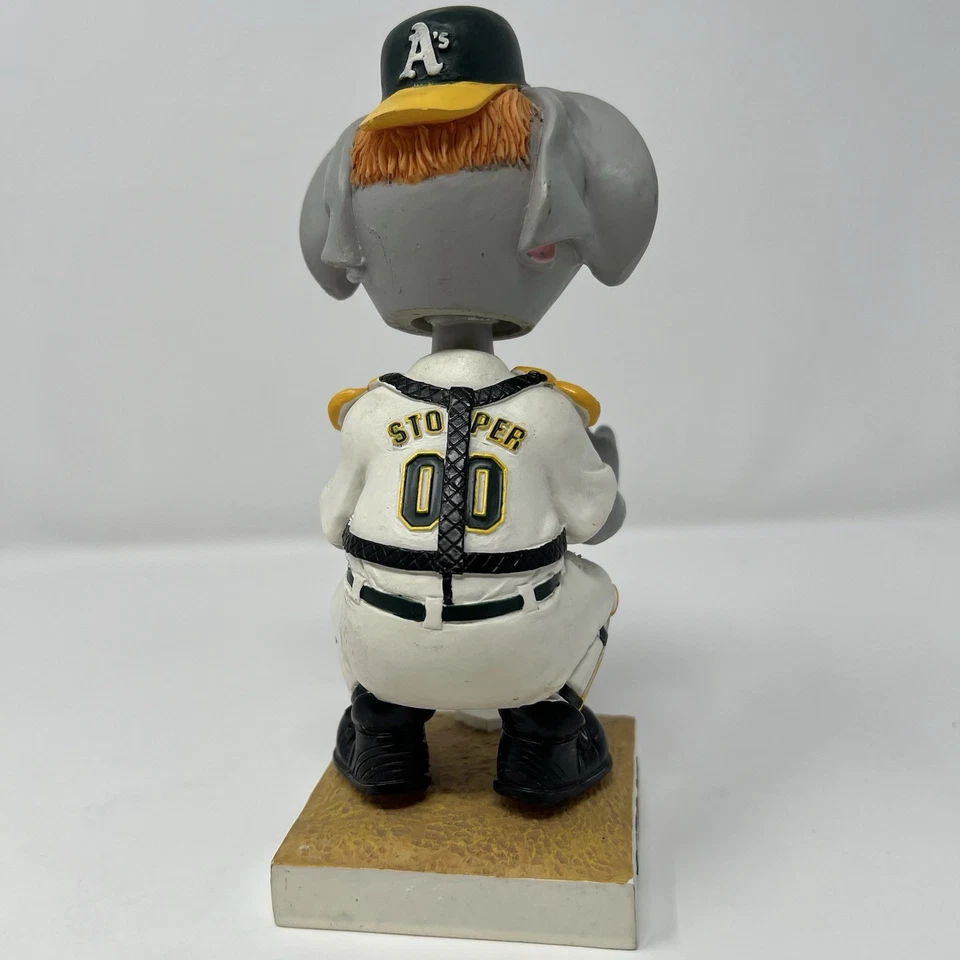 Oakland A's Stomper Mascot Kids Club Bobblehead Catcher 2005 No Box No Mask - Image 4 of 4