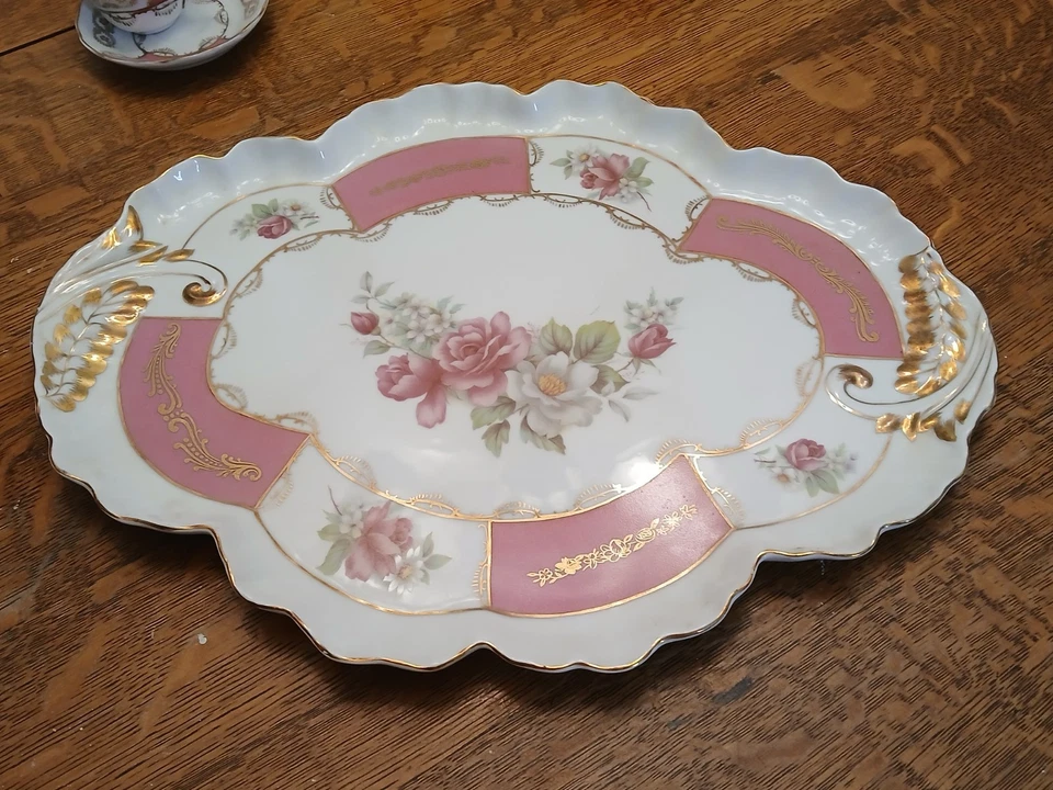 Hermoso Juego de Café Desayuno Rosa y Blanco 12 Piezas Foto 2 de 4