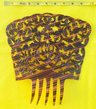 Vintage Peineta Spanish Mantilla Comb, Faux Tortoiseshell XXLarge Size