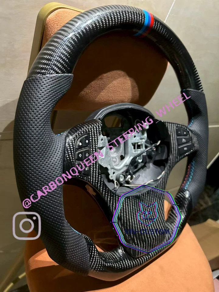 Руль из настоящего углеродного волокна для BMW E53 X5 LCI Sport 3.0/4.4i/4.8i 04-06YS - Изображение 2 из 4