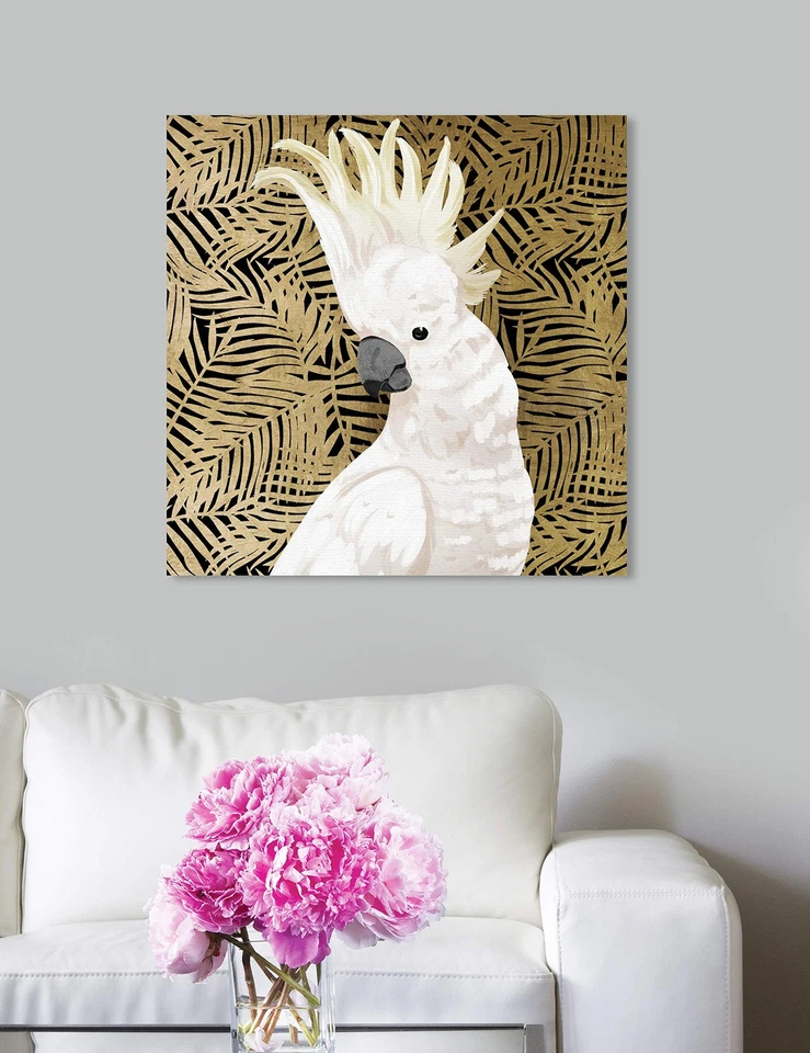 The Oliver Gal Artist Co. Impresiones en lienzo de arte de pared de animales 'Cockatoo Profile Ho... Foto 3 de 4