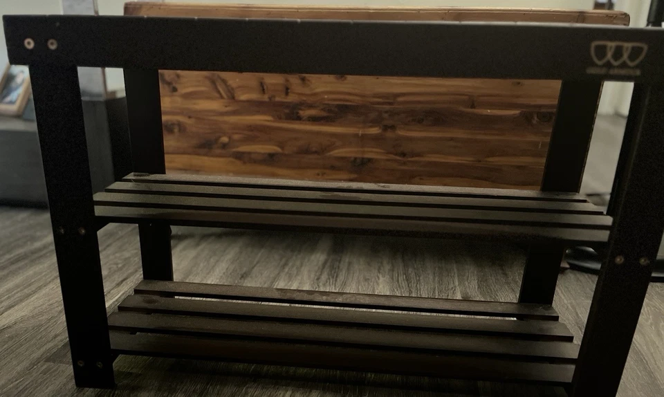 Zapatero de madera Gold Armour - color nogal Foto 4 de 4