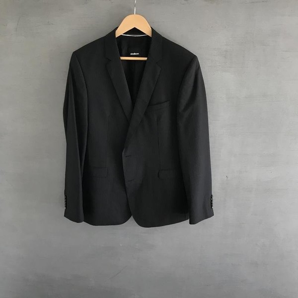 Herren Strellson Anzug Grau Wolle XL