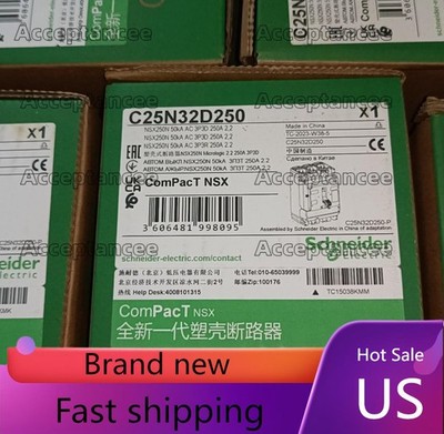Circuit breaker C25N32D250,  ,   US Free TAX