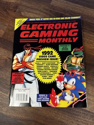 Electronic Gaming Monthly EGM 1992 Video Game Preview Issue  TMNT 4 NM+