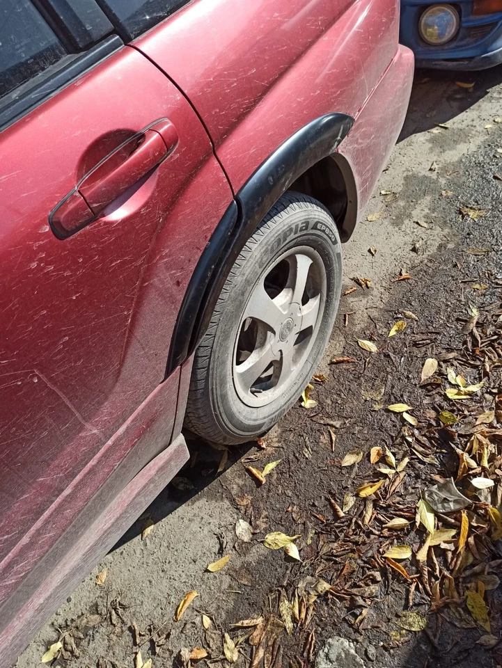 Juego de cubierta de guardabarros de plástico ABS para Subaru Forester SG 2003-2008 Foto 3 de 4