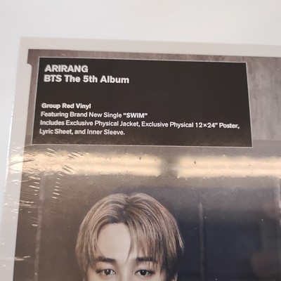 BTS Arirang The 5th Album Target Exclusive Red Vinyl LP + SW!M CD