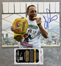JOEY CHESTNUT (JAWS) AUTOGRAPH 8x10 PHOTO HOT DOG EATING CHAMPION JSA CH47317