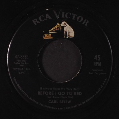 CARL BELEW: anna louise / before i go to bed RCA 7'' Single 45 RPM