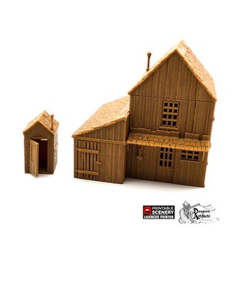 Miner's Shack - 15mm 28mm 32mm Time Warp Wargaming Terrain Scatter Western D&D, 