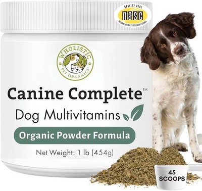 Pet Organic Canine Dog MultivitaminPowder Immune System Skin Coat Overall Health