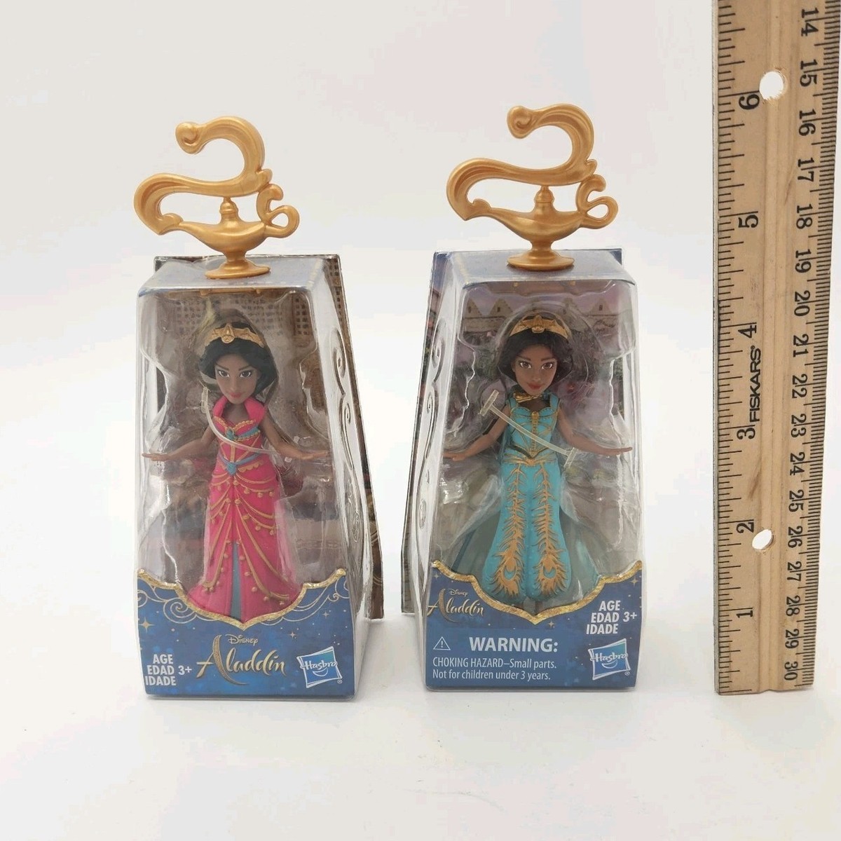 aladdin 2019 jasmine blue dress Aladdin Live Action Movie 2019 Figure Princess Jasmine Blue and Pink Dress (G)